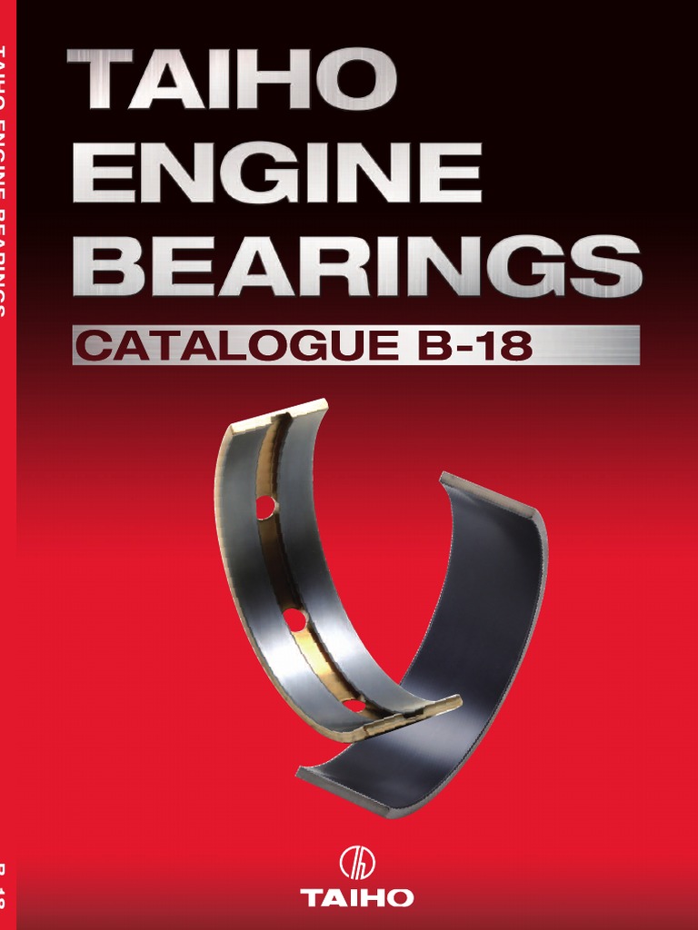 TAIHO Engine Bearings Catalogue for Japanese Vehicles 2015 B18