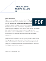 Makalah Akhlak Dan Aktualisasinya Dalam Kehidupan