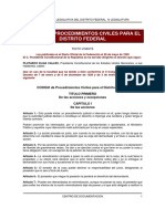 Distrito Federal. - Codigo de Procedimientos Civiles PDF
