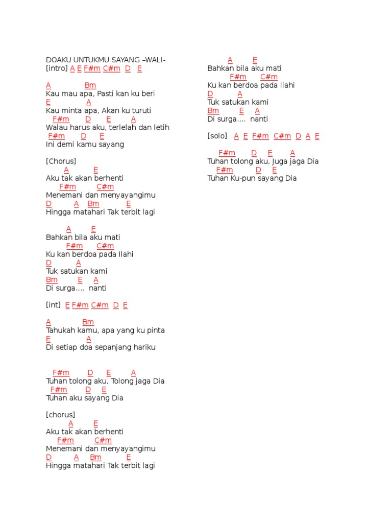 Doaku Untukmu Sayang Pdf