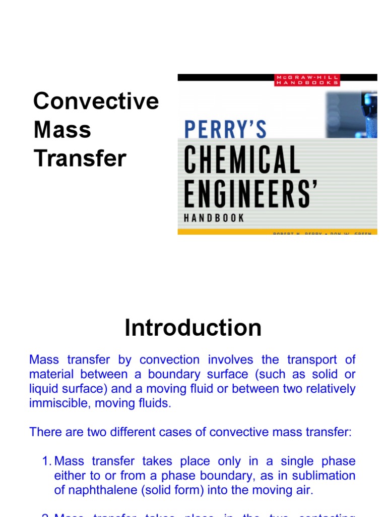 Convective Mass Transfer Overview | PDF | Diffusion | Phase (Matter)