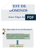 Folleto de Test de Dominó