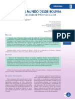 Informes sobre seminario internacional de análisis de la realidad boliviana