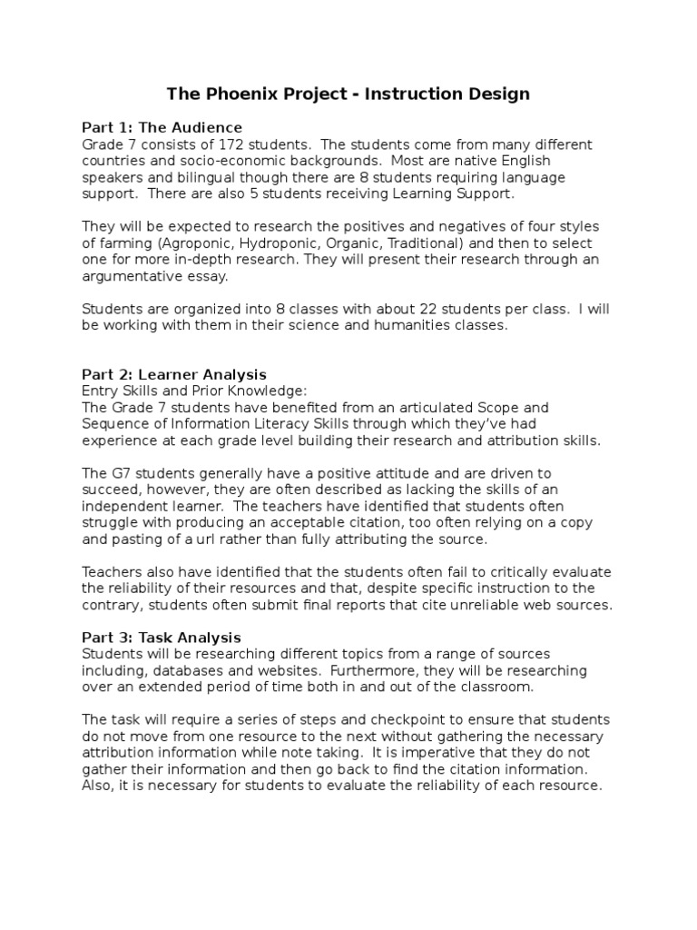 Grade 7 Farming Research Project Guide | PDF | Information Literacy ...