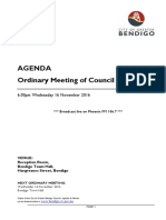 City of Greater Bendigo Council Meeting Agenda November 16 2016