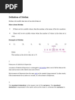 Definition of Median