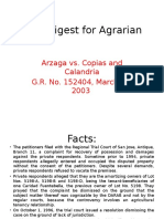 CASE DIGEST Arzaga v Copias and Calandria
