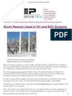Shunt Reactor Used in HV and EHV Systems - EEP