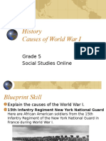 History Causes of World War I: Grade 5 Social Studies Online