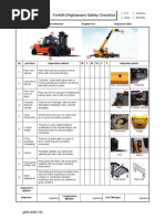 Daily Stacker Inspection Checklist | PDF | Technology & Engineering