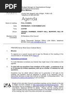 Agenda for November 2016 Isle of Wight full council meeting
