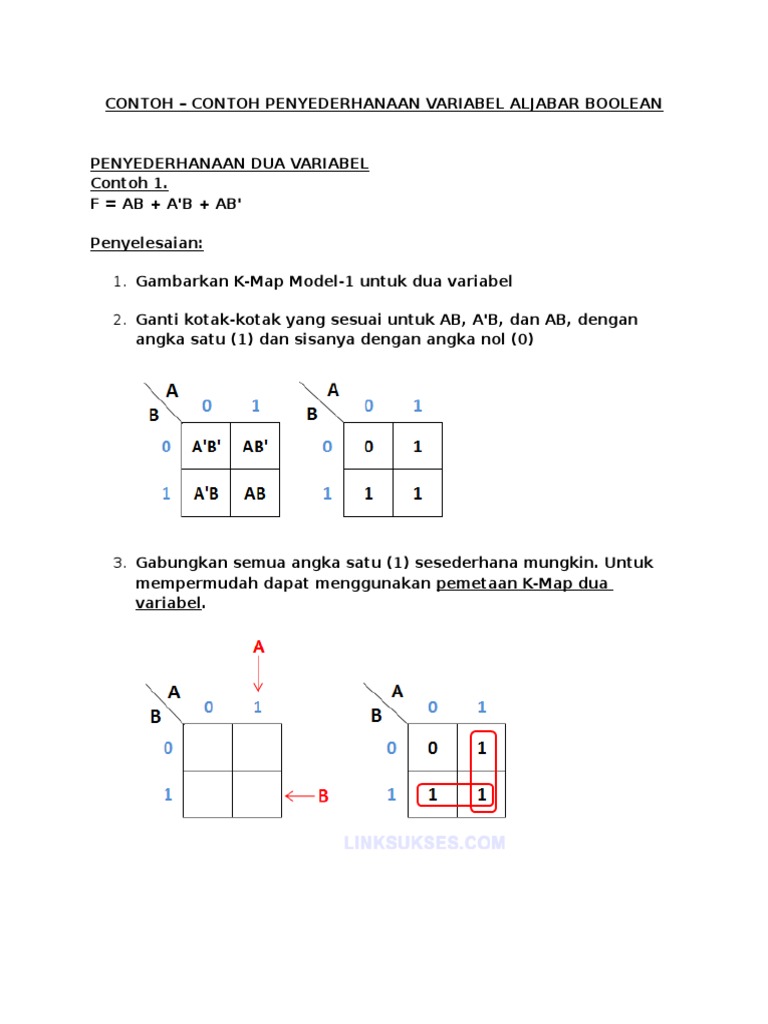 Penyederhanaan Aljabar Boolean