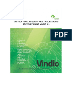10 Structural Integrity Practical Exercises Solved by Using Vindio 1.1