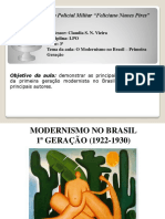 Modernismo No Brasil - 1 Geração