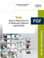 Planeación Argumentada en Educación Especial PDF