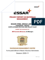 Materials Management in Essar Steel