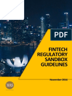 FinTech Regulatory Sandbox Guidelines