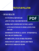 Effects of Air Pollution: - Human Health