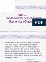 Unit 1. Fundamentals of Managerial Economics (Chapter 1)