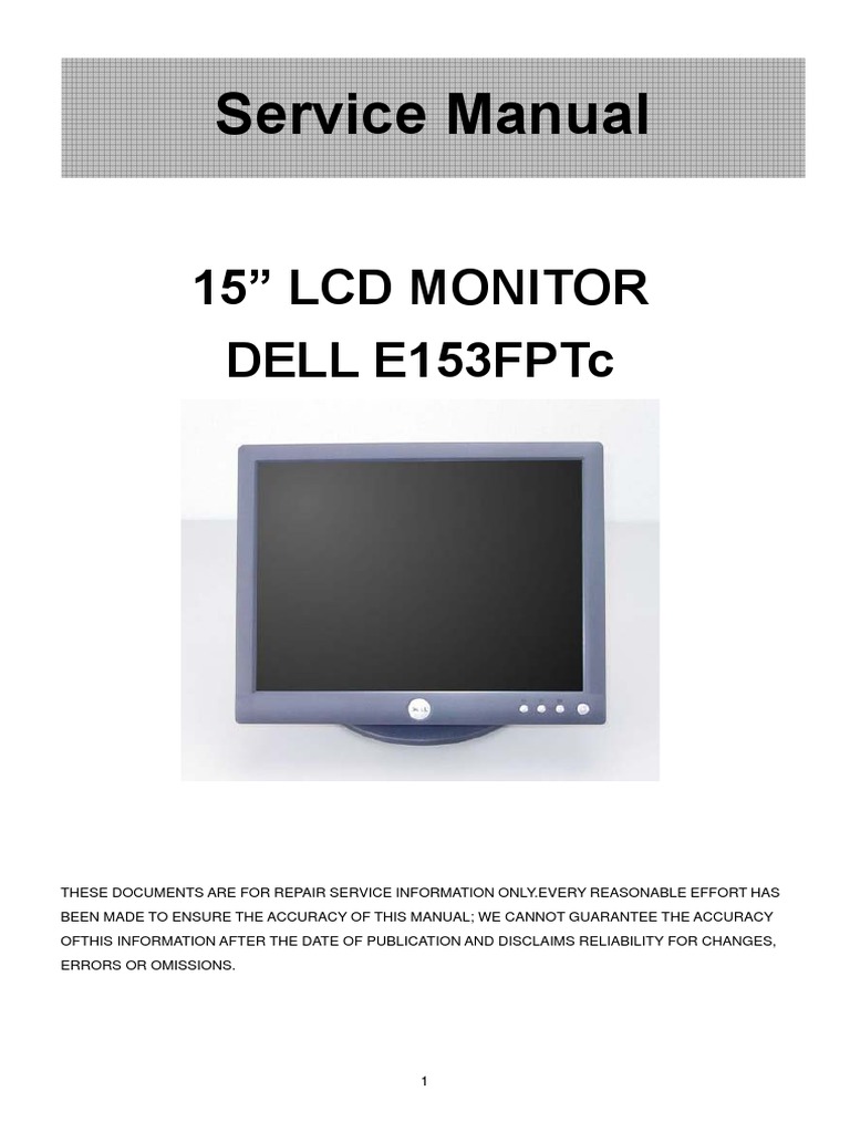 Hp 2009f Monitor Service Manual