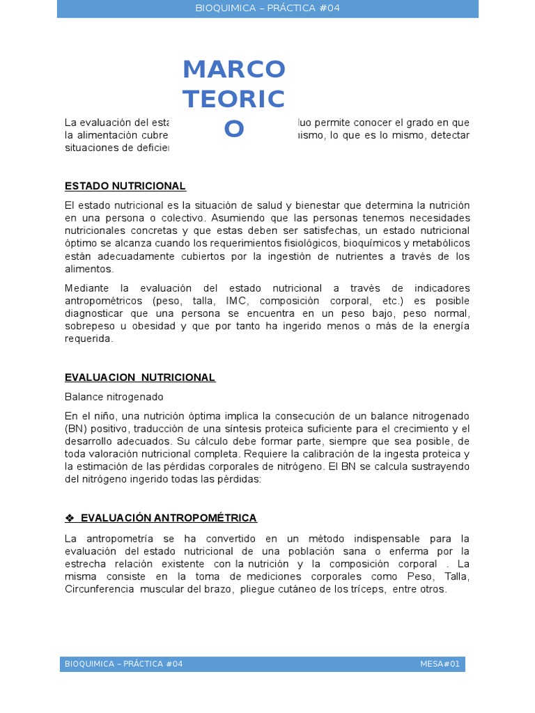 Marco Teorico Nutrición Edema Prueba gratuita de 30