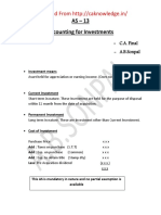 From Http://caknowledge - In/: AS - 13 Accounting For Investments