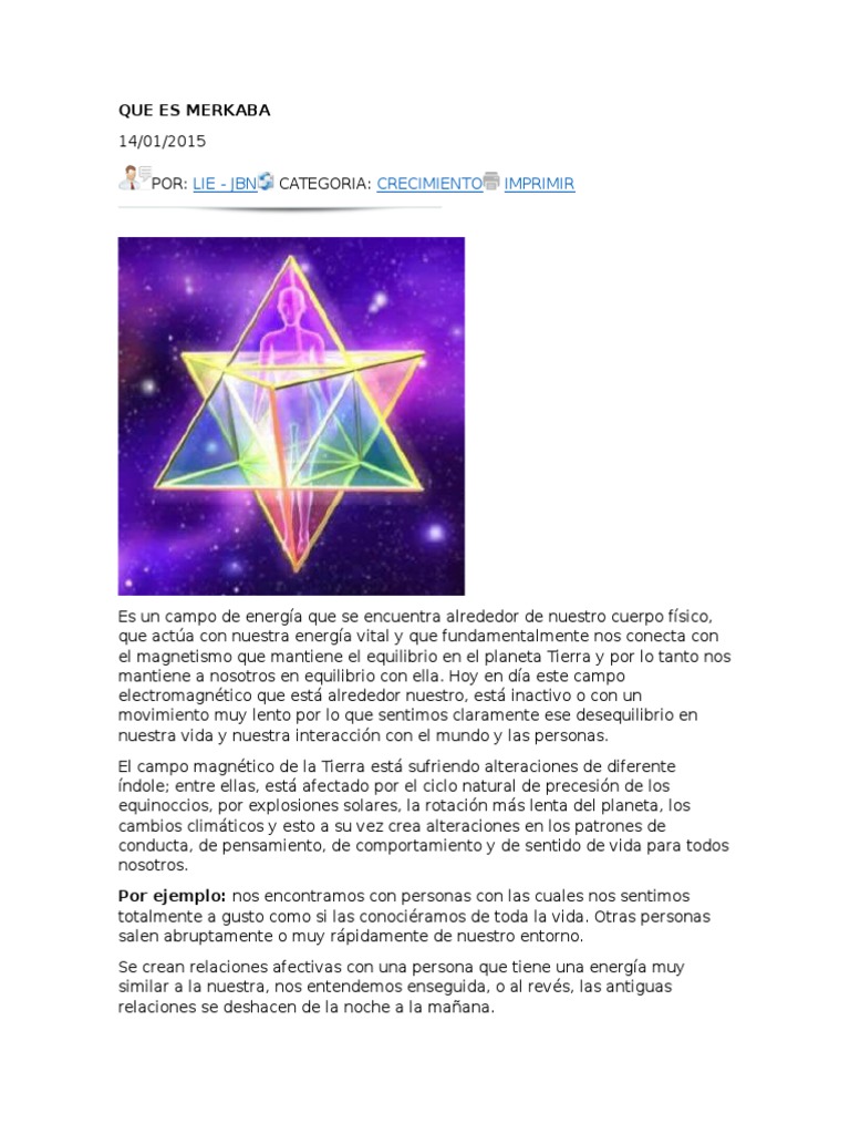 Que Es Merkaba | PDF | Color | Tierra