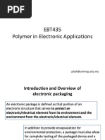 EBT435 Polymer in Electronic Applications: Plteh@unimap - Edu.my