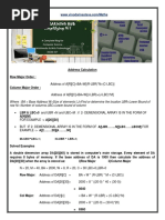 Row-Column Major Address