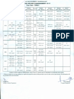 Class Schedule Term V