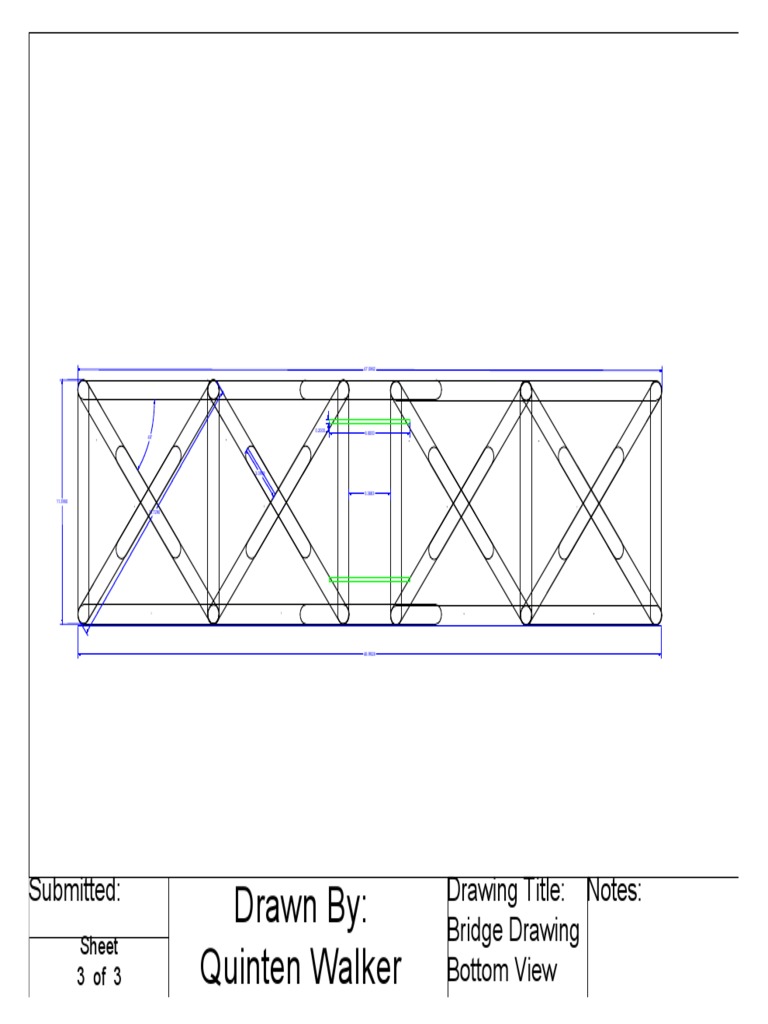 Bridge Bottom View Drawing Details | PDF