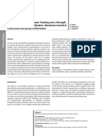 The Effects of A Sensorimotor Training and A Strength Training On Postural Stabilisation, Maximum Isometric Contraction and Jump Performance