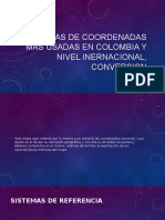 Sistemas de Coordenadas Mas Usadas en Colombia y 1