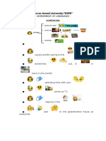 Forces Armed University-"ESPE": Department of Languages Homework