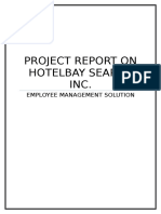 Project Report On Hotelbay Search Inc.: Employee Management Solution