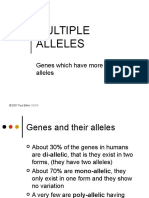 Multiple Alleles: Genes Which Have More Than Two Alleles