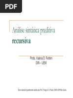 Analise Sintatica
