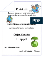 3 As - Projet 3 L'appel