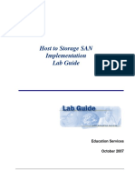 Host to Storage SAN Implementation- Lab Guide