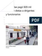 Sub Cafae Pagó 929 Mil Soles en Dietas A Dirigentes y Funcionarios