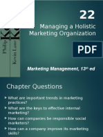 Managing Holistic Marketing Organization