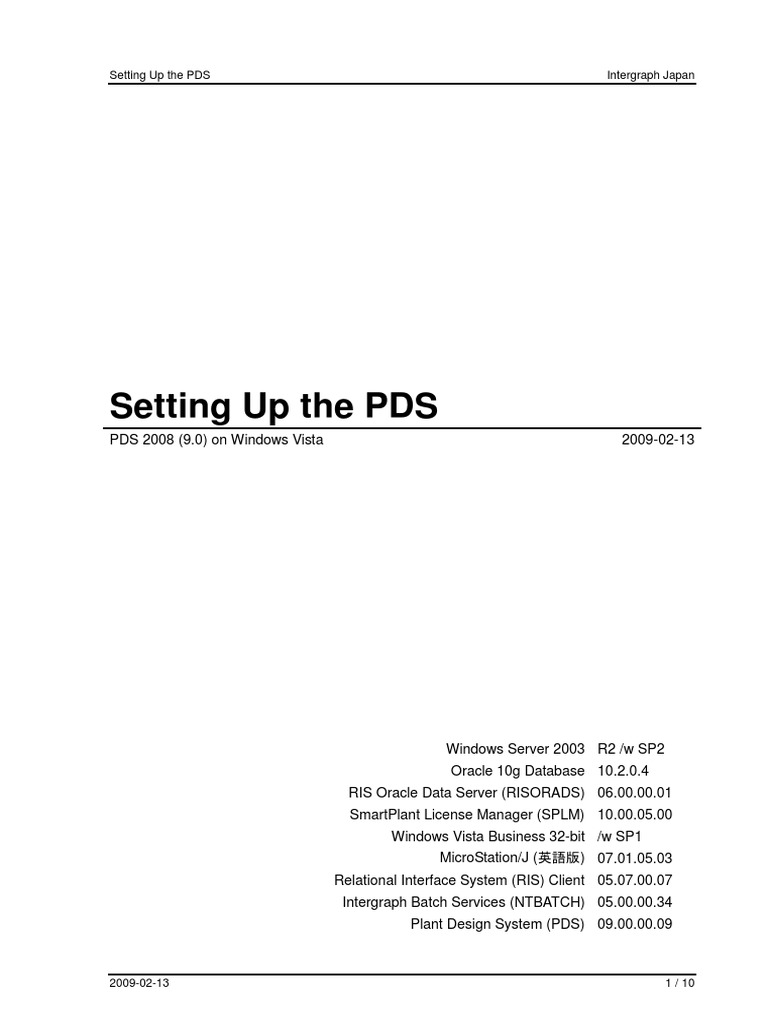 PDS Setup | PDF