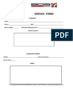 Service Form