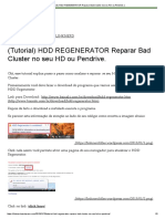 (Tutorial) HDD REGENERATOR Reparar Bad Cluster No Seu HD Ou Pendrive