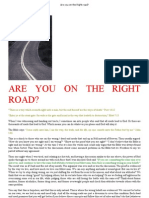 Are You On The Right Road