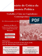 Cartaz Seminário Crítica Economia Política