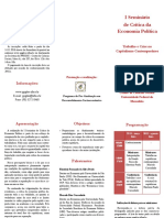 Folder Seminário Crítica Economia Política