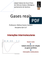 Gases reais e equação de Van der Waals