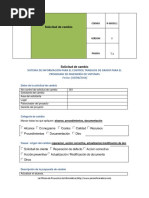 Solicitud de Cambios