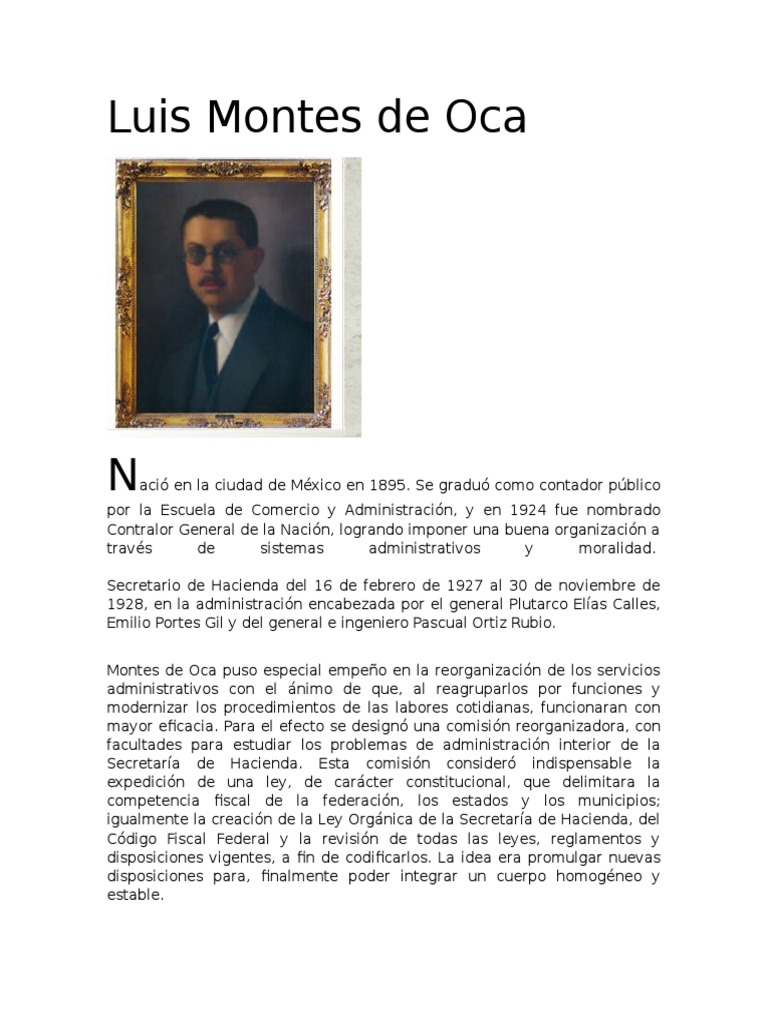Luis Montes de Oca | PDF | Deuda | aduana
